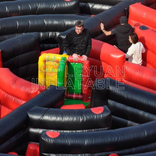 inflatable dizzy X disc obstacle